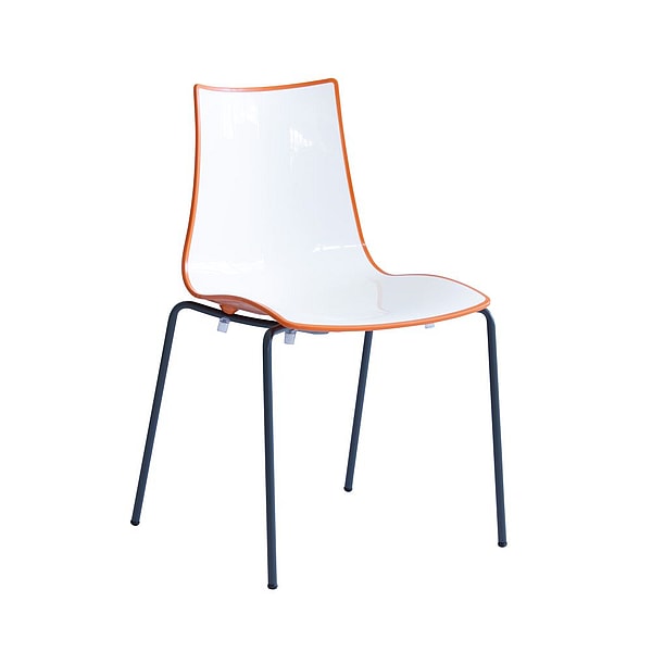 'Hopkins' outdoor dining chair, orange, Andrew Martin